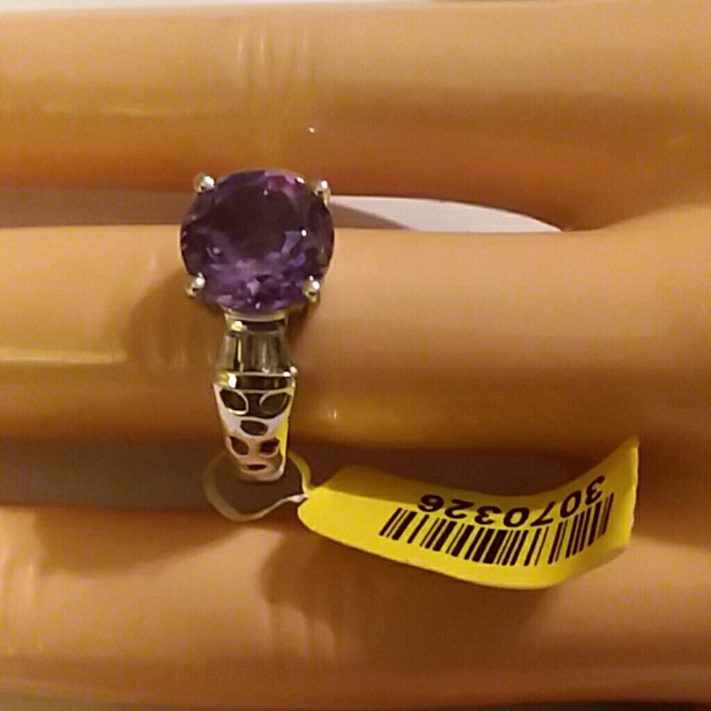 SIZE 8/ROSE De FRANCE AMETHYST RING, SIZE 7 - Picture 4 of 6
